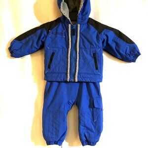 Columbia Baby Snow Suit(Bib w/Matching Coat)SZ 18M Blue Waterproof See Details!!
